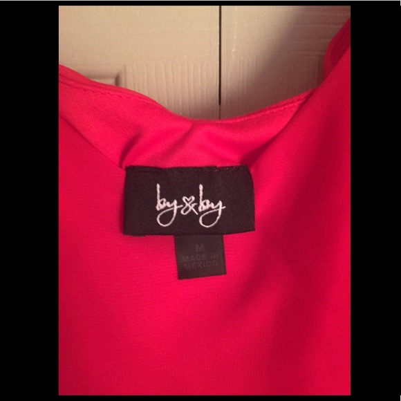 {by & by} Little Red Dress with sash - Picture 4 of 5